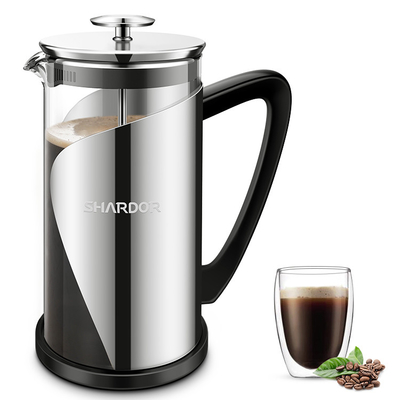 BPAの自由な電気フランスの出版物のコーヒー メーカーのステンレス鋼のABS 2つの層フィルター1000ml