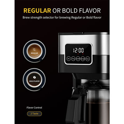 900W滴りのコーヒー メーカーは暖かい自動プログラム可能なコーヒー機械10を茶12個のコップの保つ