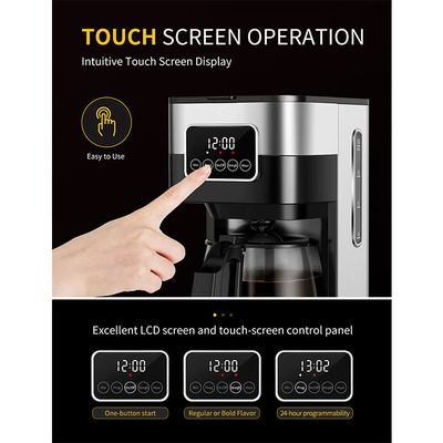 900W滴りのコーヒー メーカーは暖かい自動プログラム可能なコーヒー機械10を茶12個のコップの保つ