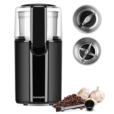 中型の粉のコーヒー製造所の粉砕機のニンニクの取り外し可能な2個のコップ200Wの家のコーヒー機械
