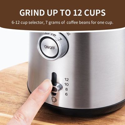 取り外し可能の粉砕機のコップとの多機能の電気コーヒー豆挽器のイギリスのプラグ80g容量