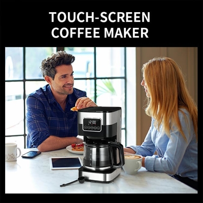 OEMのタッチ画面の自動滴りのコーヒー機械ガラスCarafeとプログラム可能な10個のコップ