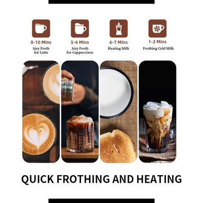 取り外し可能なエスプレッソのミルク泡立てるの冷たく、熱くする理性的な自動